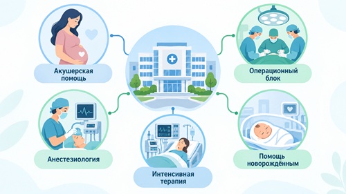 Оценка роддома включает анализ структуры помощи, оснащения, специалистов и возможностей оказания экстренной медицинской помощи