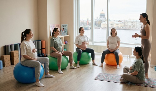 Фото: Психопрофилактическая подготовка и освоение дыхательных практик будущими мамами 